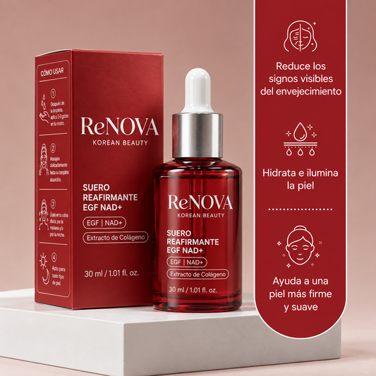 ReNOVA® – Sérum Antiedad NAD+ con EGF y Colágeno
